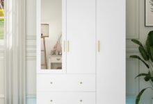 Exploring Spacious Style And Smart Lighting In A Modern White Armoire
