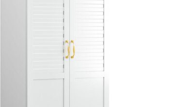 Exploring Style And Function In A Modern Metal Wardrobe With Shelves