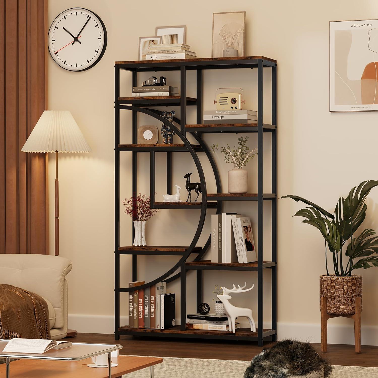 Exploring The Versatility Of A 9 Tier Rustic Wooden Bookshelf For Any Room