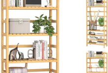 Finding Balance And Style With A 6 Tier Bamboo Bookshelf Organizer