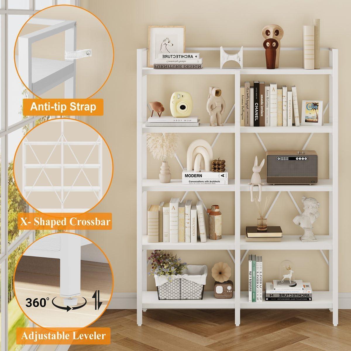 Finding Balance: ⁤Exploring the Style and Strength of FATORRI's 5-Tier Bookshelf