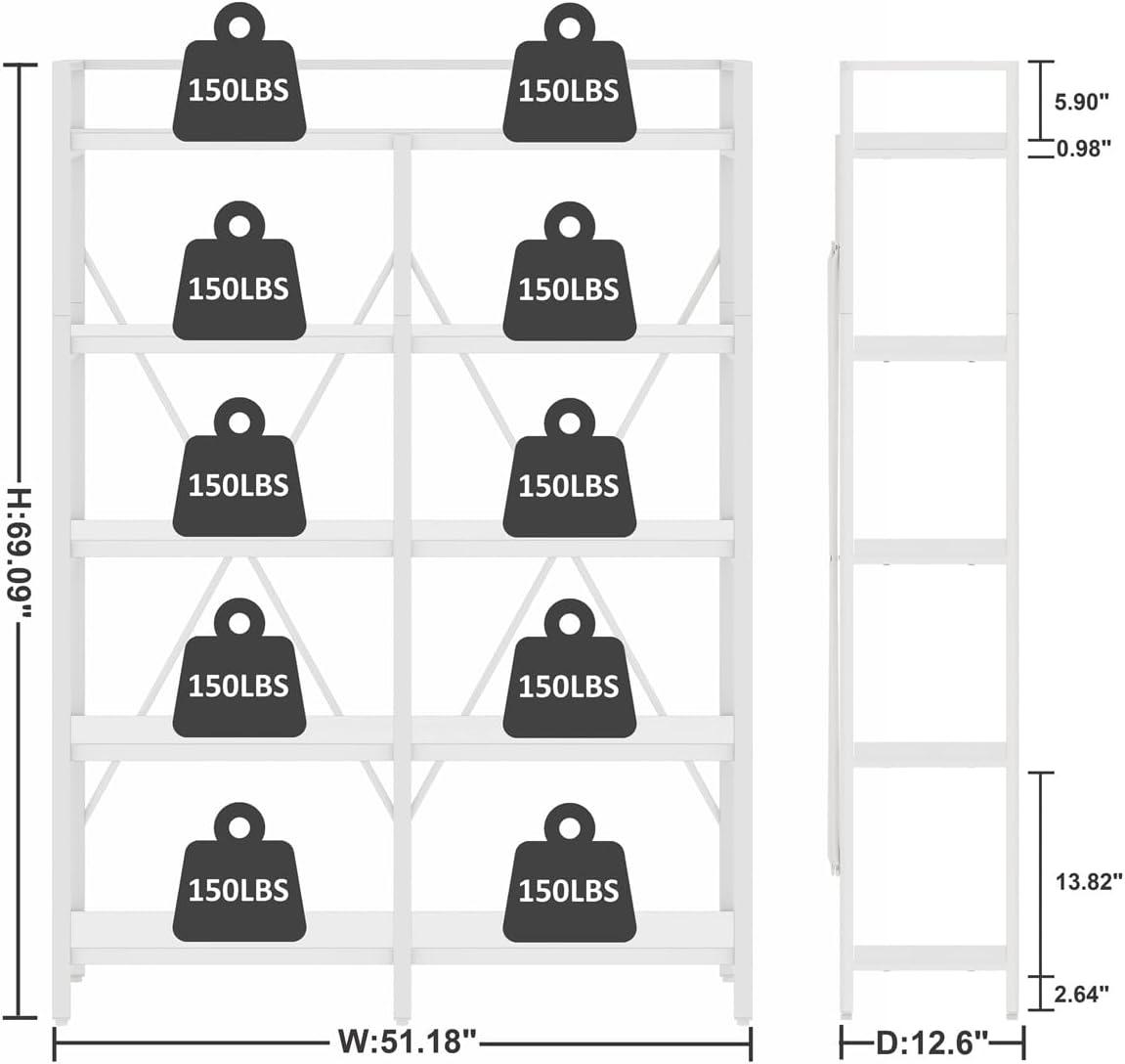 Finding Balance: Exploring the​ Style and Strength of ‌FATORRI's 5-Tier ⁤Bookshelf