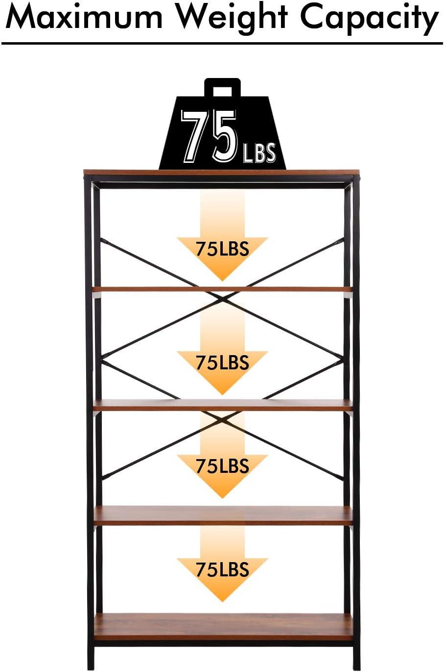 Finding the Perfect Balance: Sturdy & Stylish OPPSDECOR 5-Tier Bookcase Reviewed