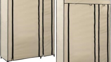 Folding Wardrobes 2 Pcs Cream 110x45x175 Cm Your Storage