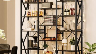 Gaomon 5 Tier Industrial Bookshelf Spacious Sturdy And Stylish Storage
