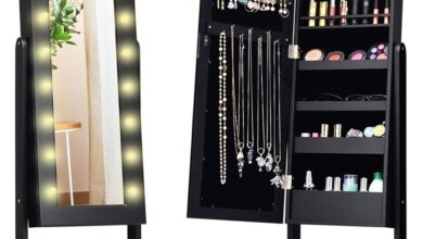 Giantex Jewelry Armoire Review Stylish Storage With Mixed Features