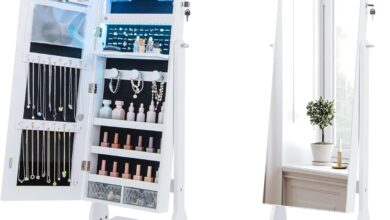 Goflame Standing Jewelry Armoire How It Fits Your Space