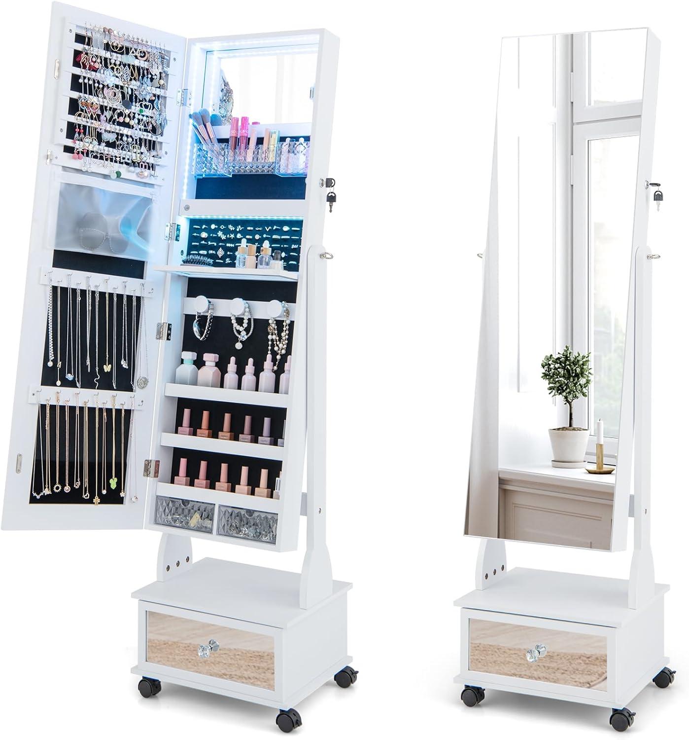 Goflame Standing Jewelry Armoire How It Fits Your Space