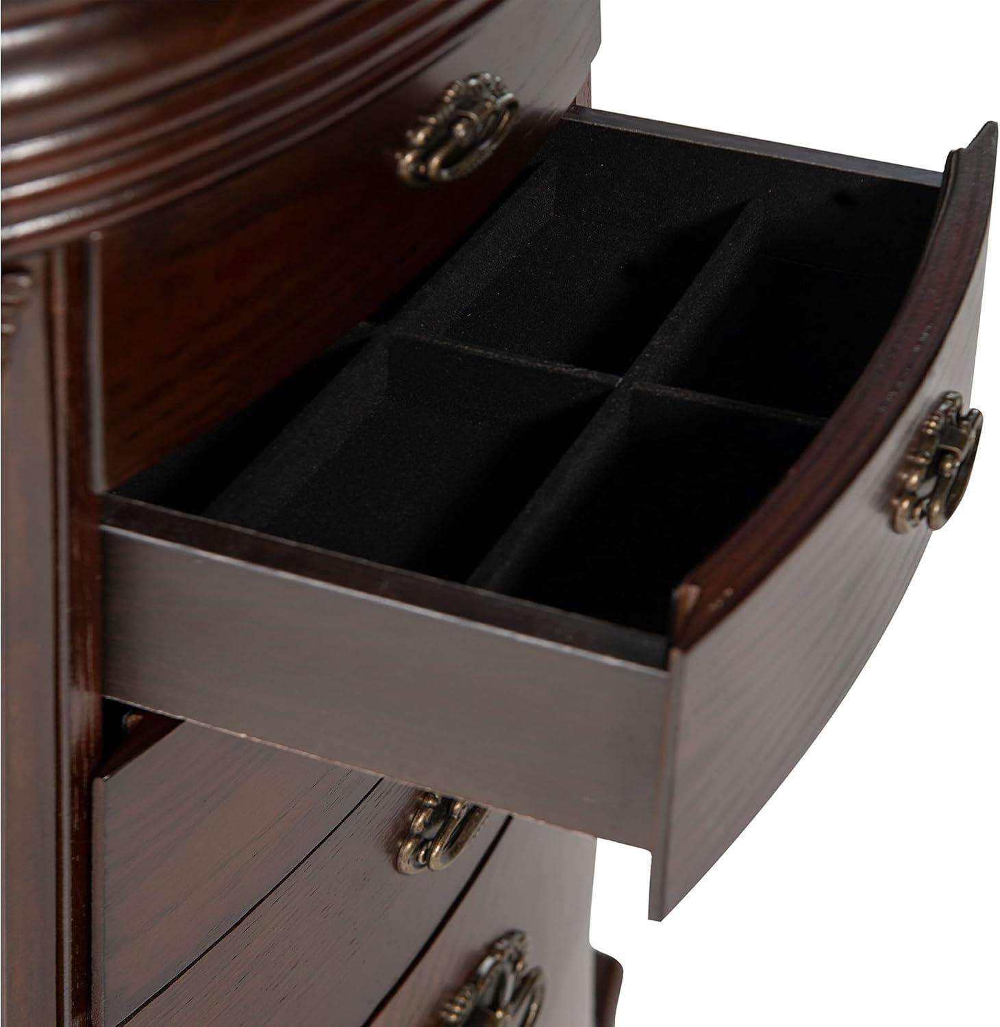 Greener Trails Jewelry Armoire Brown Mdf Your Jewelry Spot