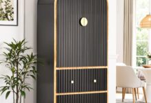 How An Arched Black Cabinet Transformed Our Storage And Style