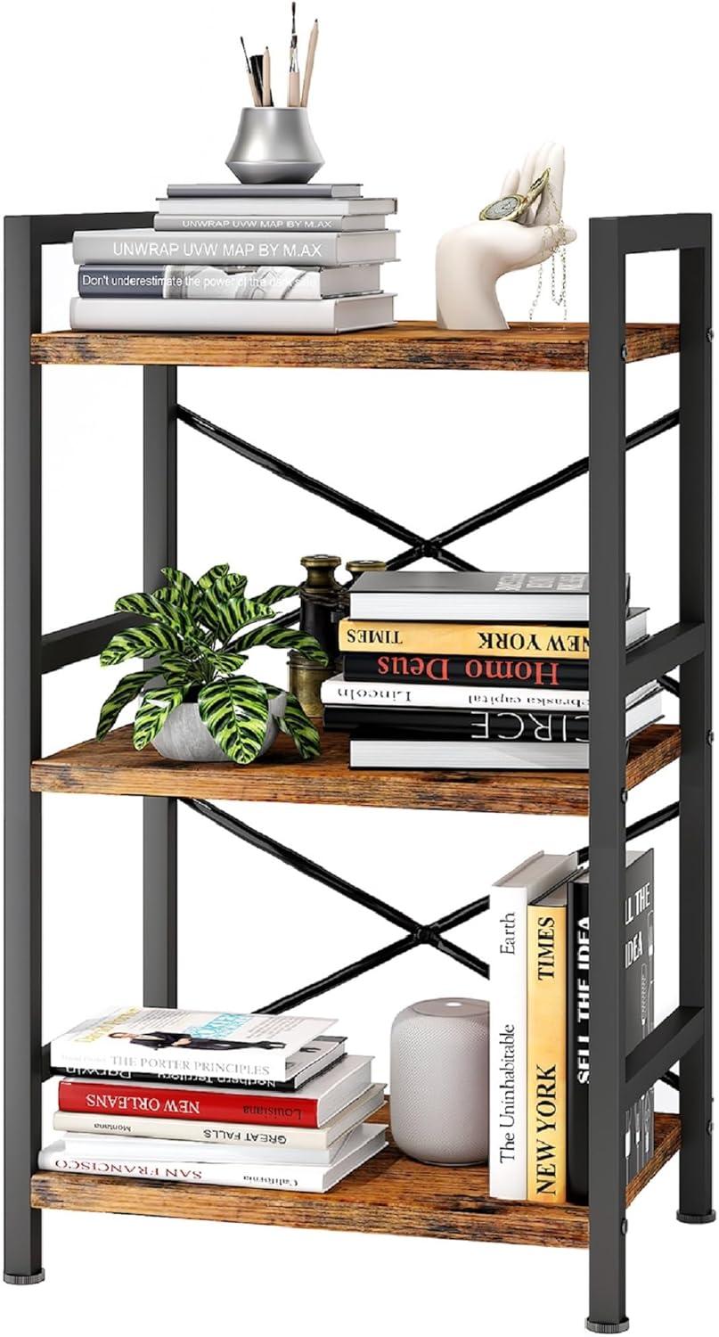 How The Homeiju 3 Tier Industrial Bookcase Elevates Small Space Storage