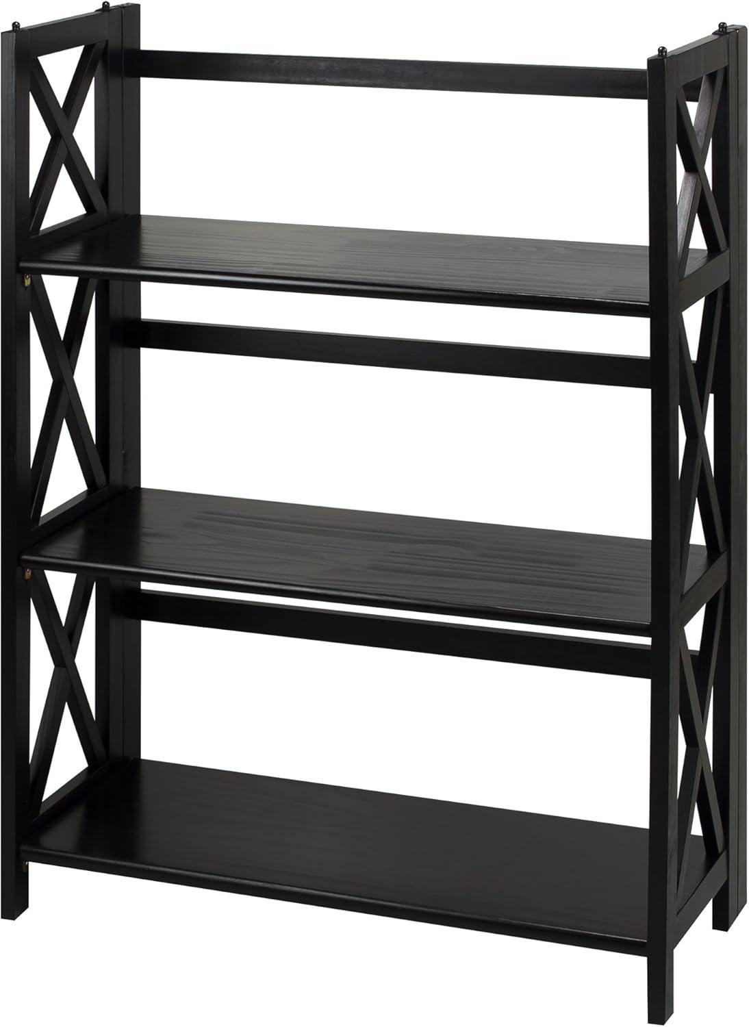 How The Montego 3 Shelf Folding Bookcase Adapts To Every Space And Style
