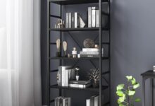 How We Elevated Our Space With The Vermess 5 Tier Industrial Bookshelf