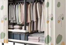 How We Organized Our Space With A Sturdy Folding Closet Wardrobe
