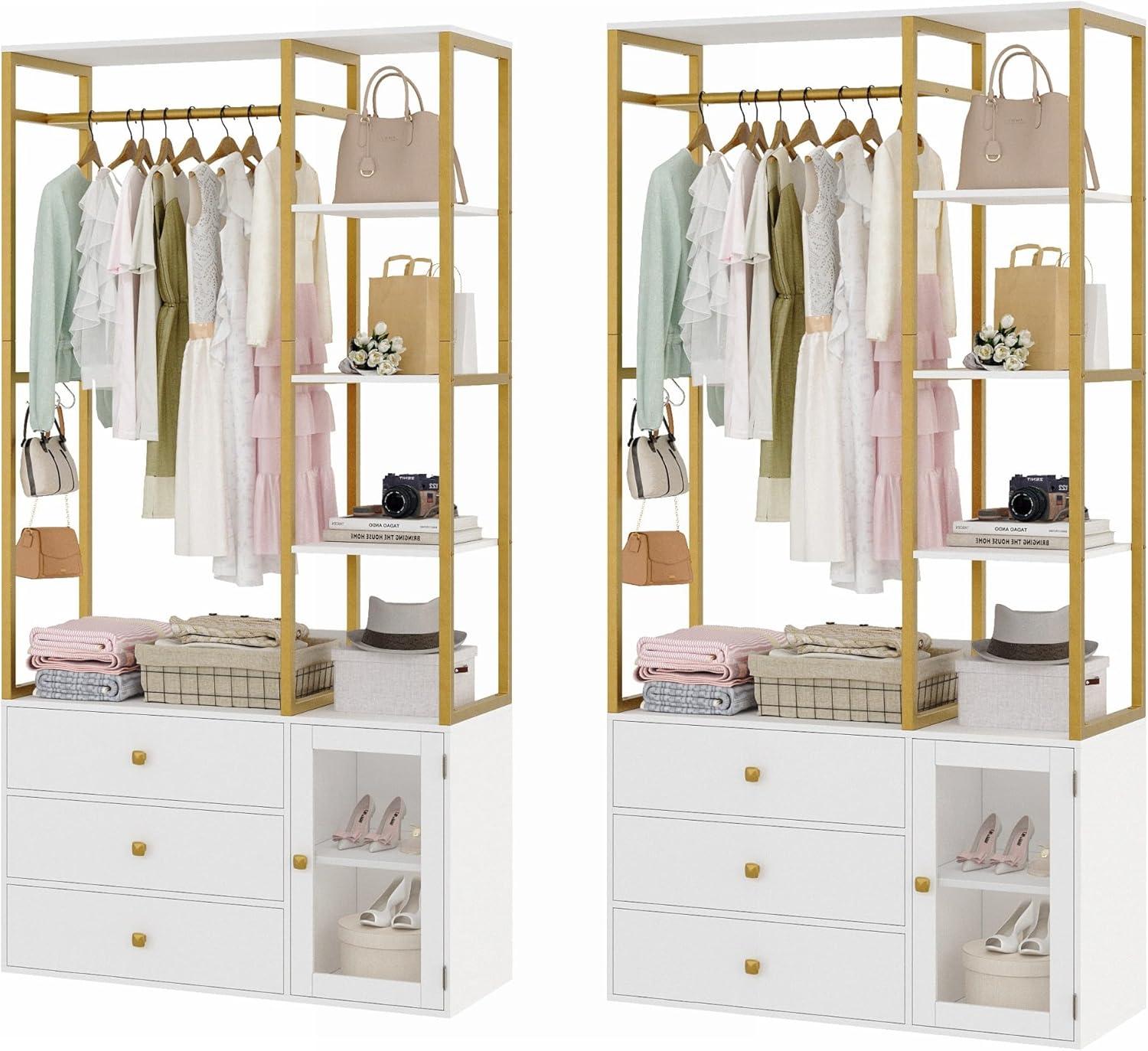 How We Transformed Our Space with a Stylish White & Gold Closet Organizer