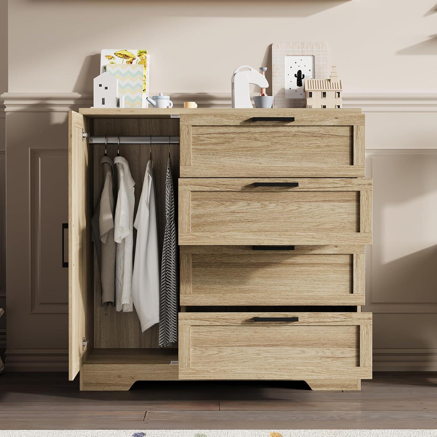 IDEALHOUSE 43.3'' H Armoire Wardrobe Closet, fits your space