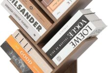 Labcosi 6 Tier Tree Bookshelf Space Saving Style Meets Smart Storage