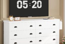 Likimio 59in 6 Drawer Dresser Holds Your Tv And Chargers