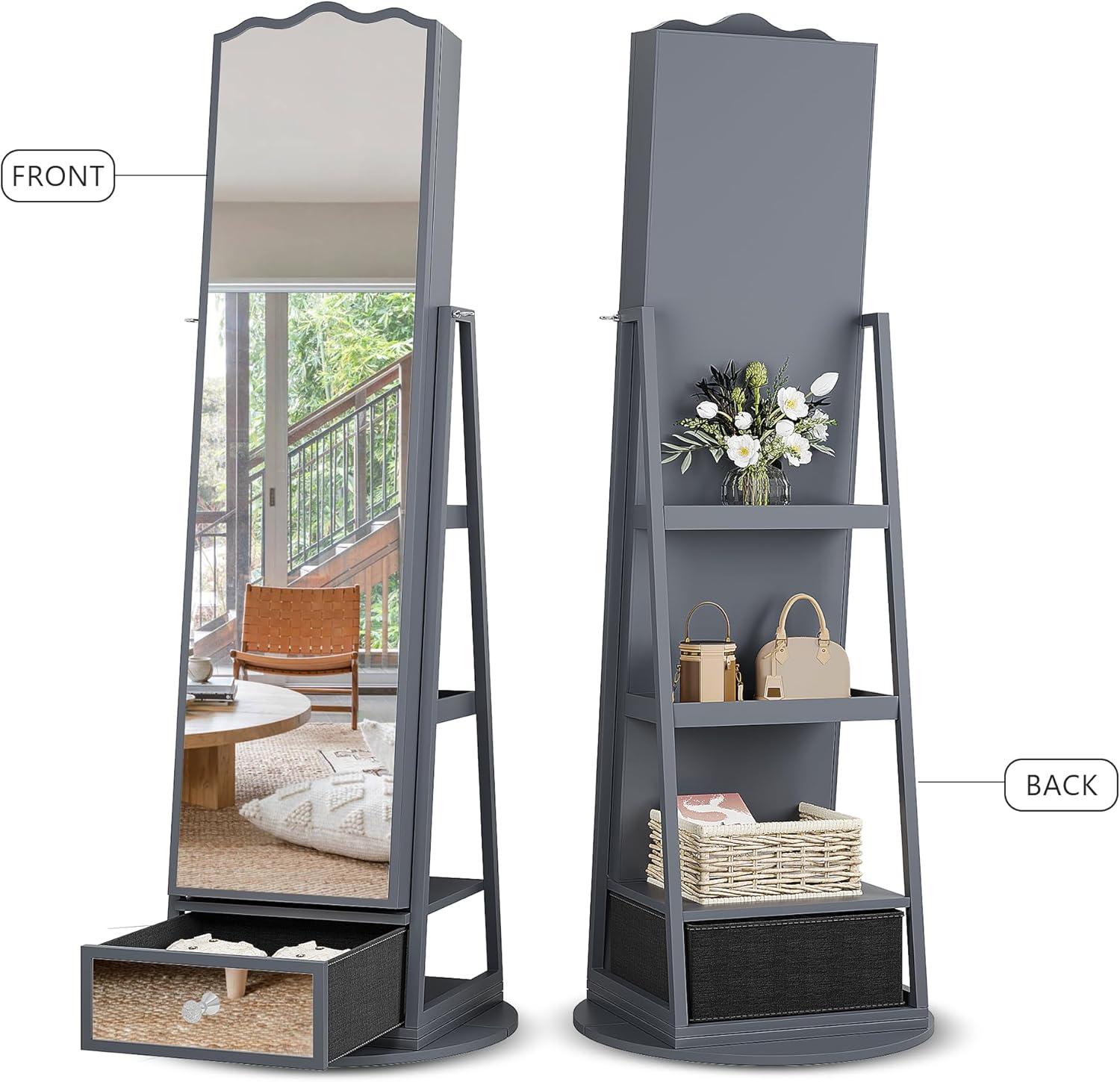 Lvifur 360° Rotating Jewelry Armoire Review: Storage, ‌Style & Function Explored