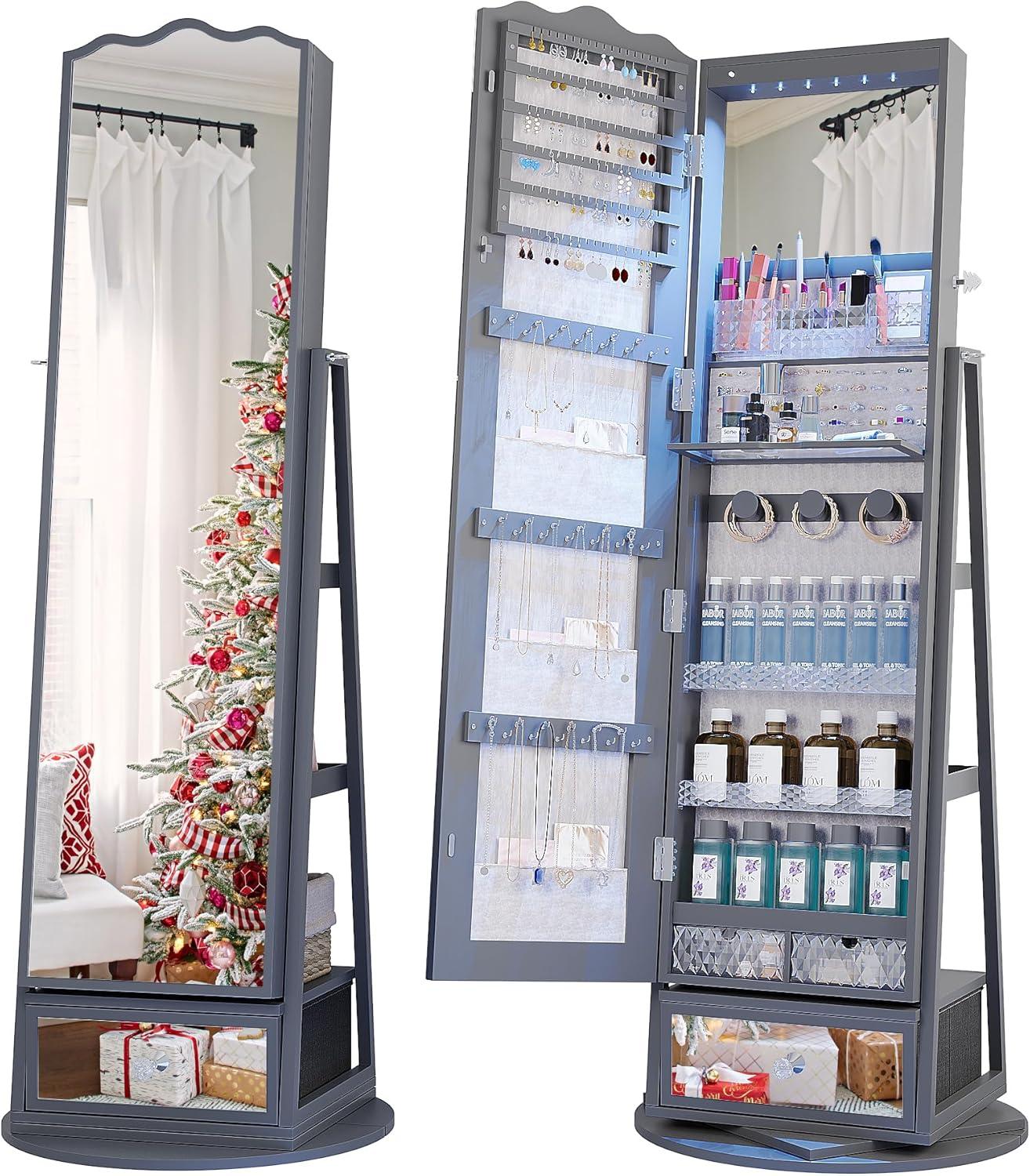 Lvifur 360 Rotating Jewelry Armoire Review Storage Style Function Explored