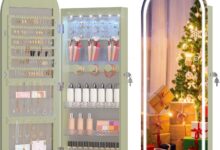 Lvsomt Wall Mounted Jewelry Organizer Roomy You Need Studs