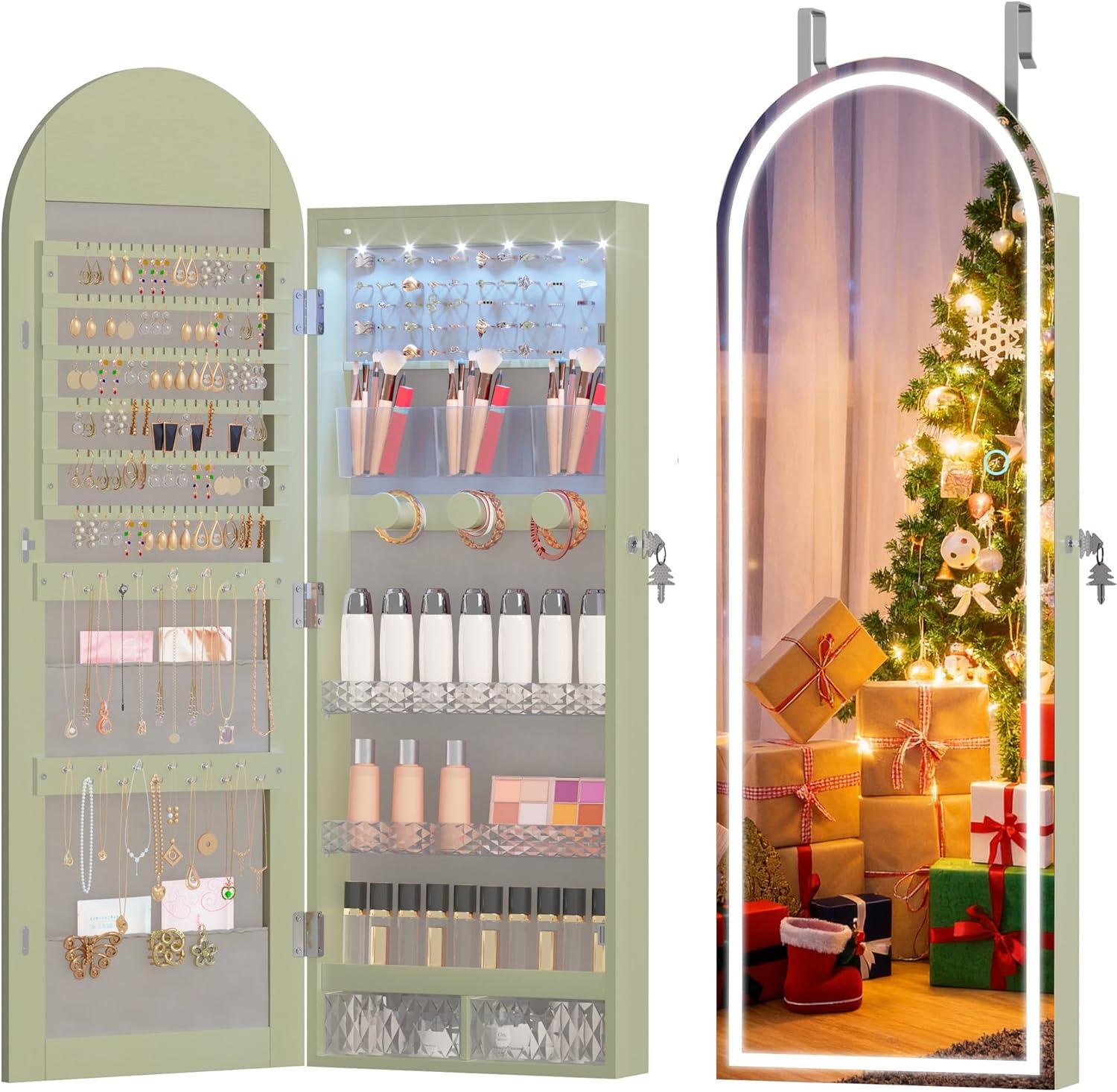 Lvsomt Wall Mounted Jewelry Organizer Roomy You Need Studs