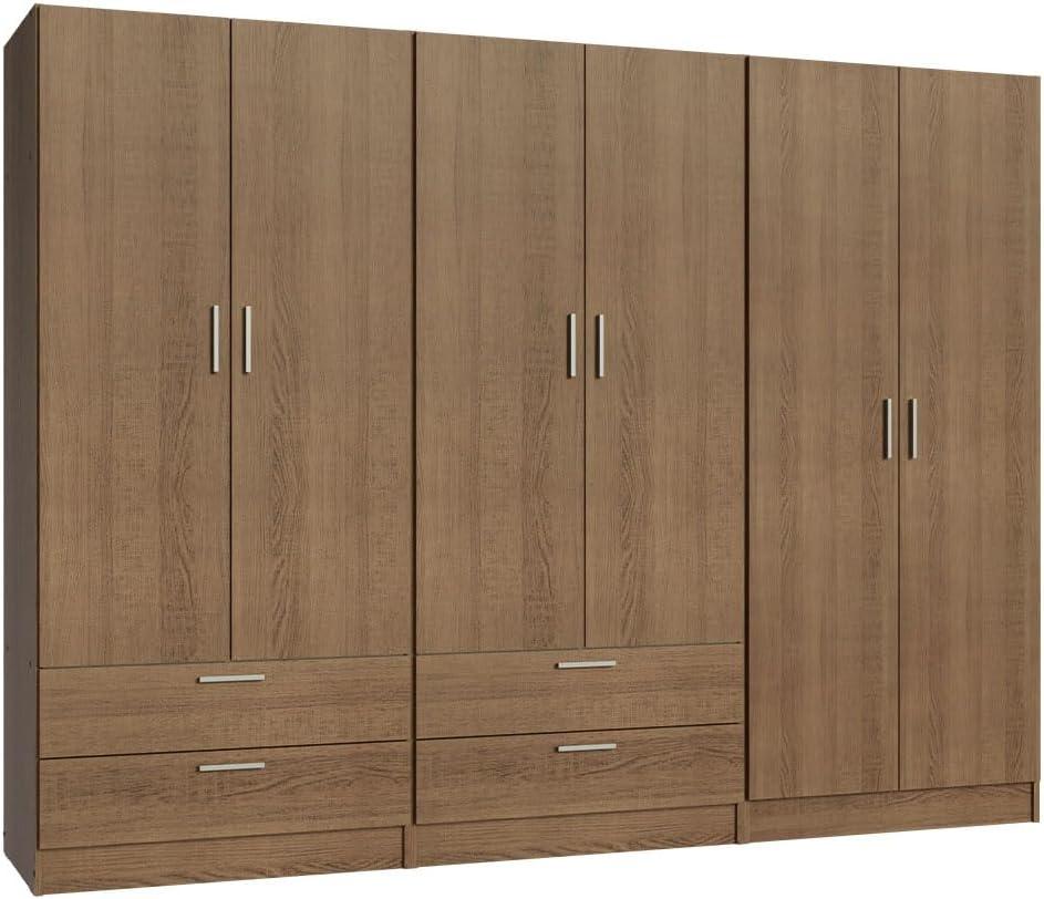 Madesa 6 Doors 4 Drawers Wardrobe Fits Your Long Garments