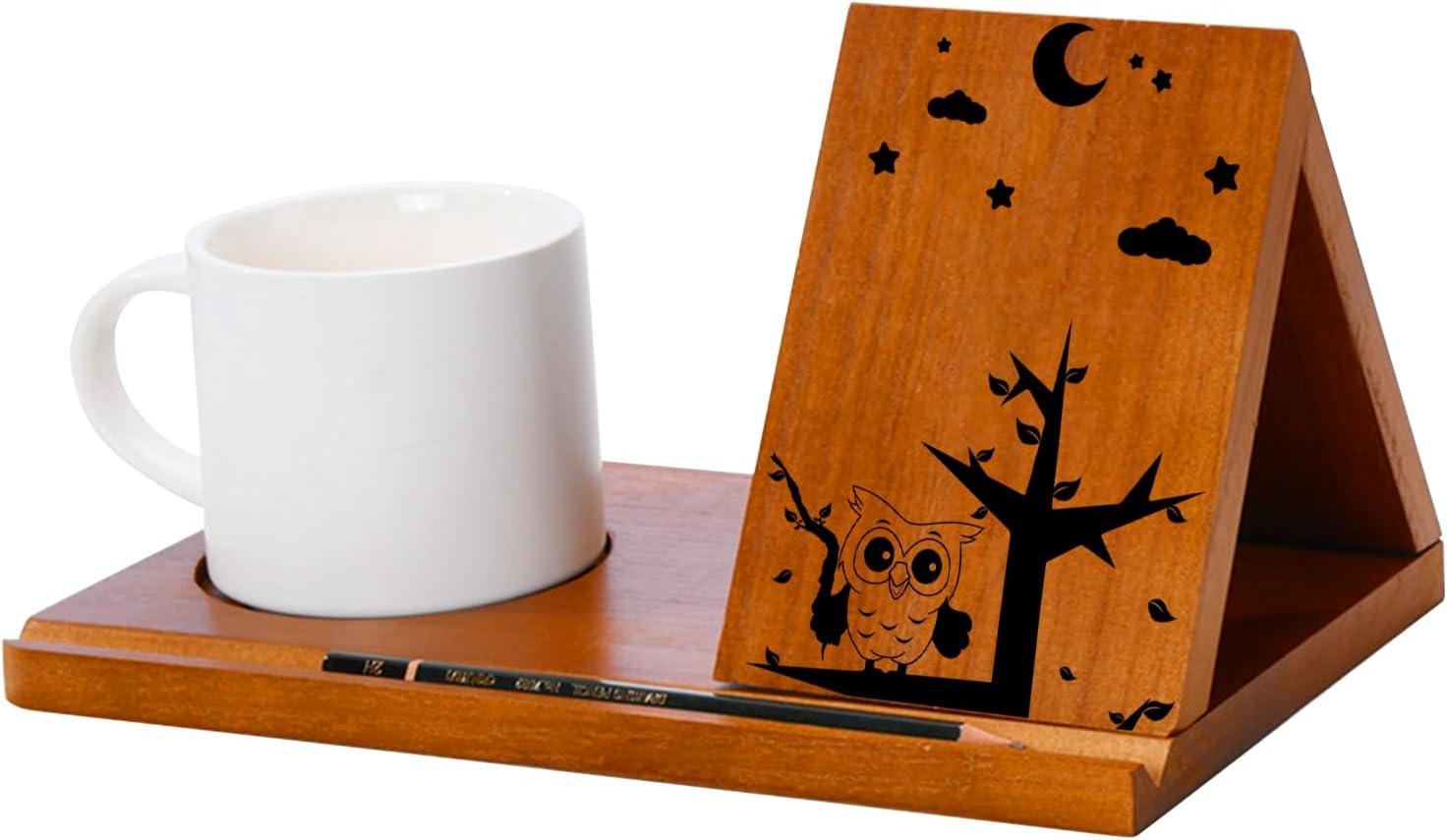 Maximize Your Reading Space With A Sleek Solid Wood Triangle Stand