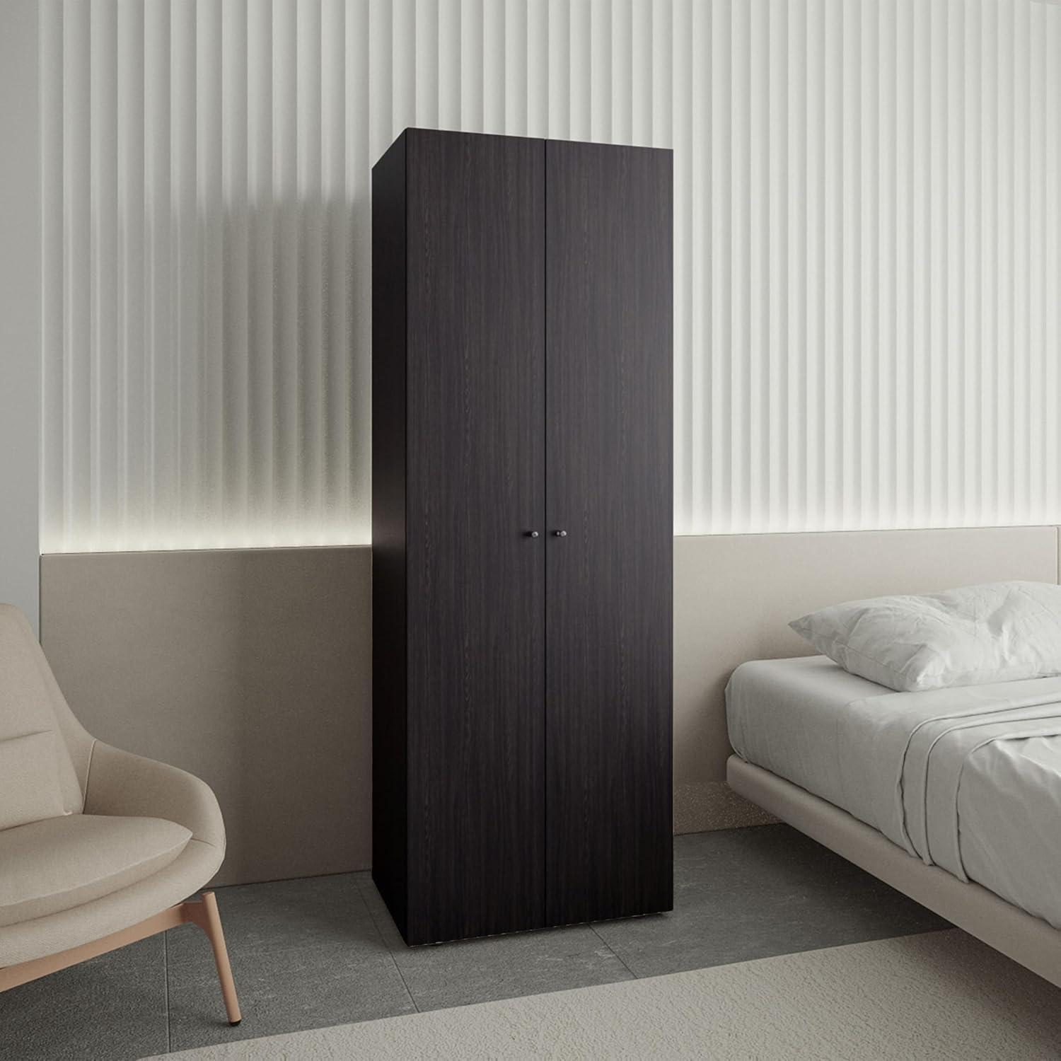 Maximizing Bedroom Space With A Sleek Black Armoire For Seamless Storage