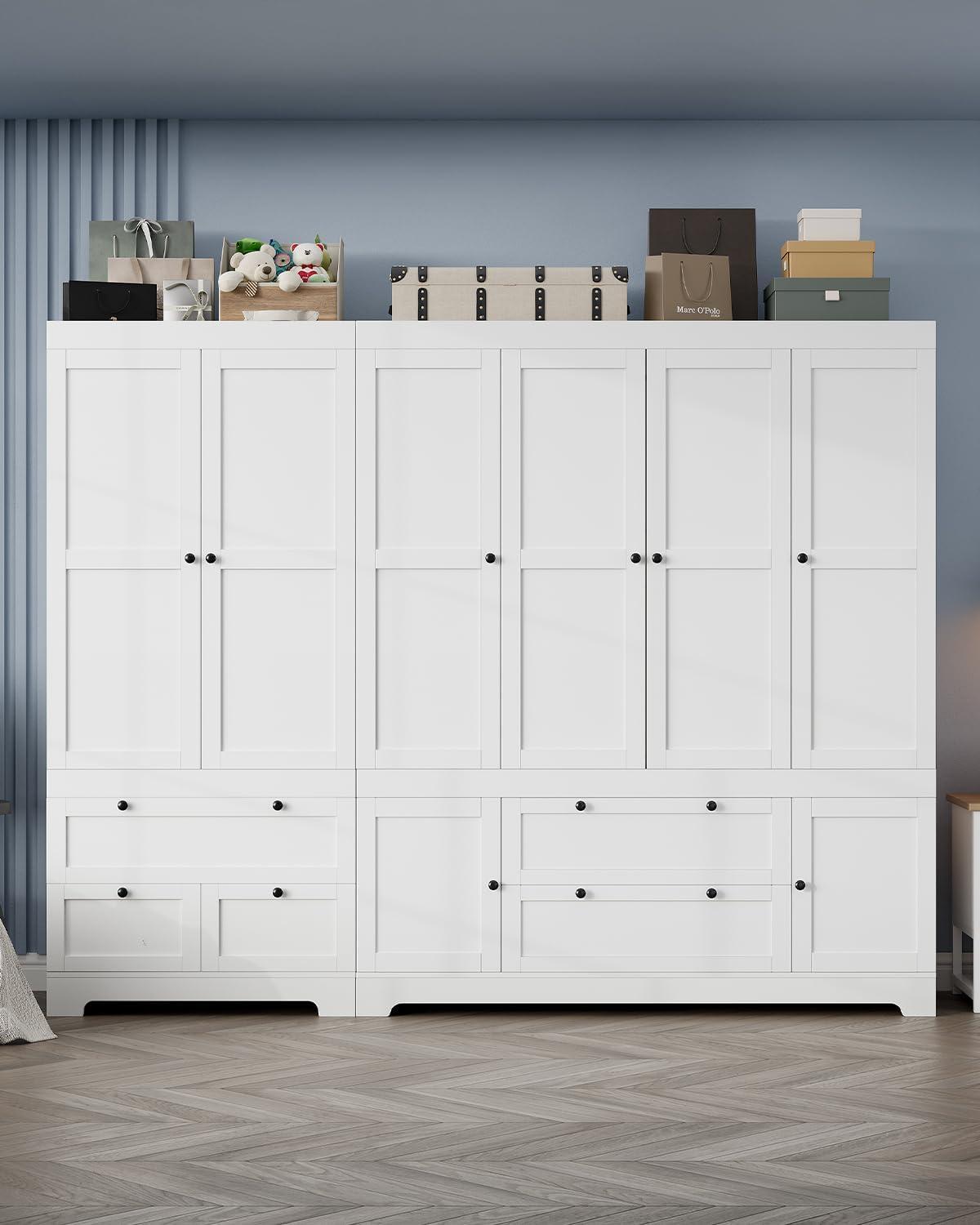 Maximizing Bedroom Space With The 6 Door Modular Wardrobe Closet