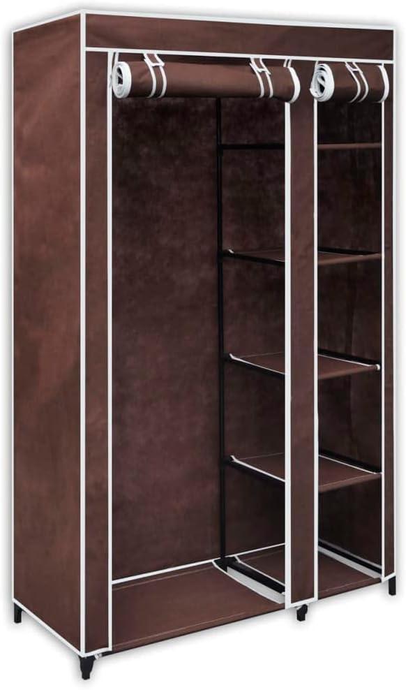 Maximizing Bedroom Space With The Kcclver Brown Fabric Wardrobe