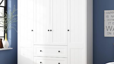 Maximizing Bedroom Storage Exploring The 4 Door White Wardrobe Closet