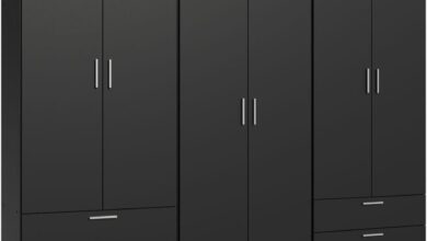 Maximizing Bedroom Storage Exploring The Madesa 6 Doors Wardrobe Set