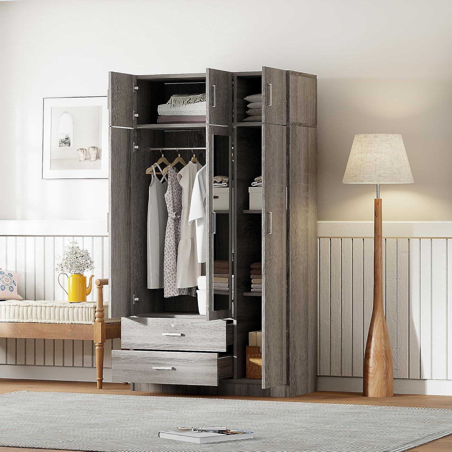 Maximizing Bedroom Storage with​ a Sleek 3-Door Wardrobe & Mirror