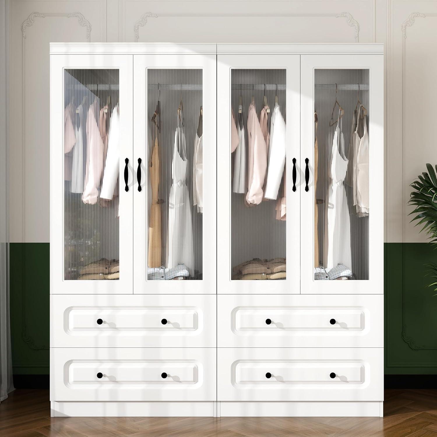 Maximizing Bedroom Storage With A Sleek Modern White Armoire