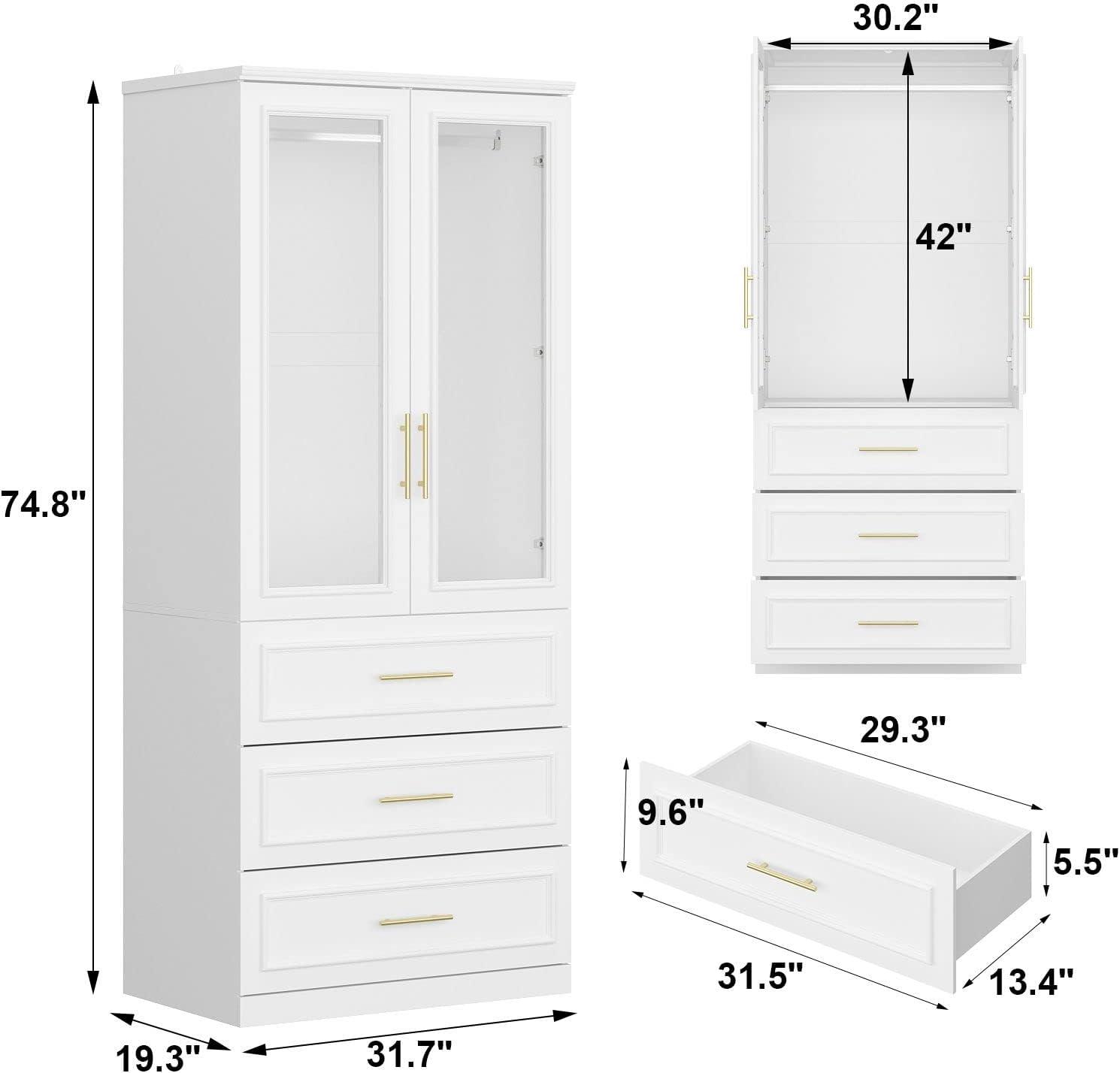 Maximizing bedroom Storage with the FAMAPY 2-Door Wardrobe & Drawers