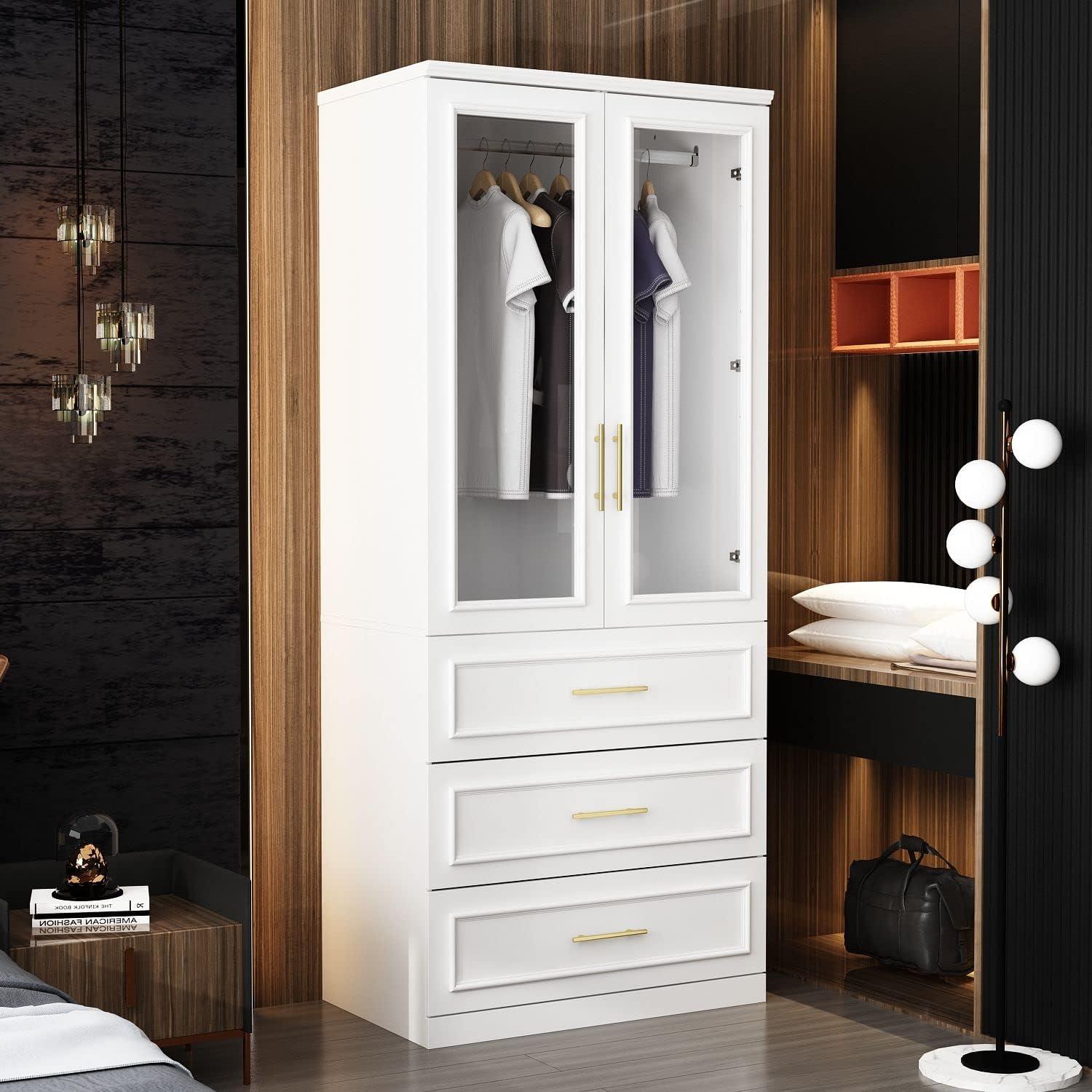 Maximizing Bedroom Storage with the FAMAPY 2-Door Wardrobe & Drawers