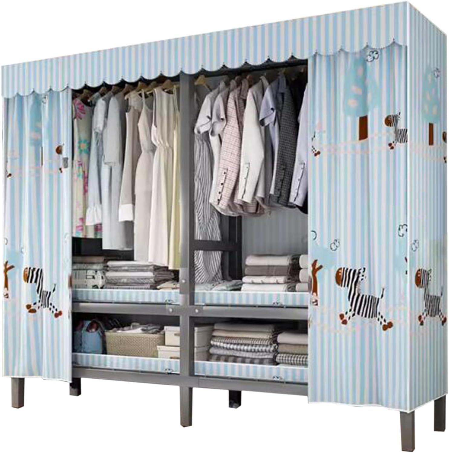 Maximizing Bedroom Storage With The Oxford Metal Iron Clothes Wardrobe