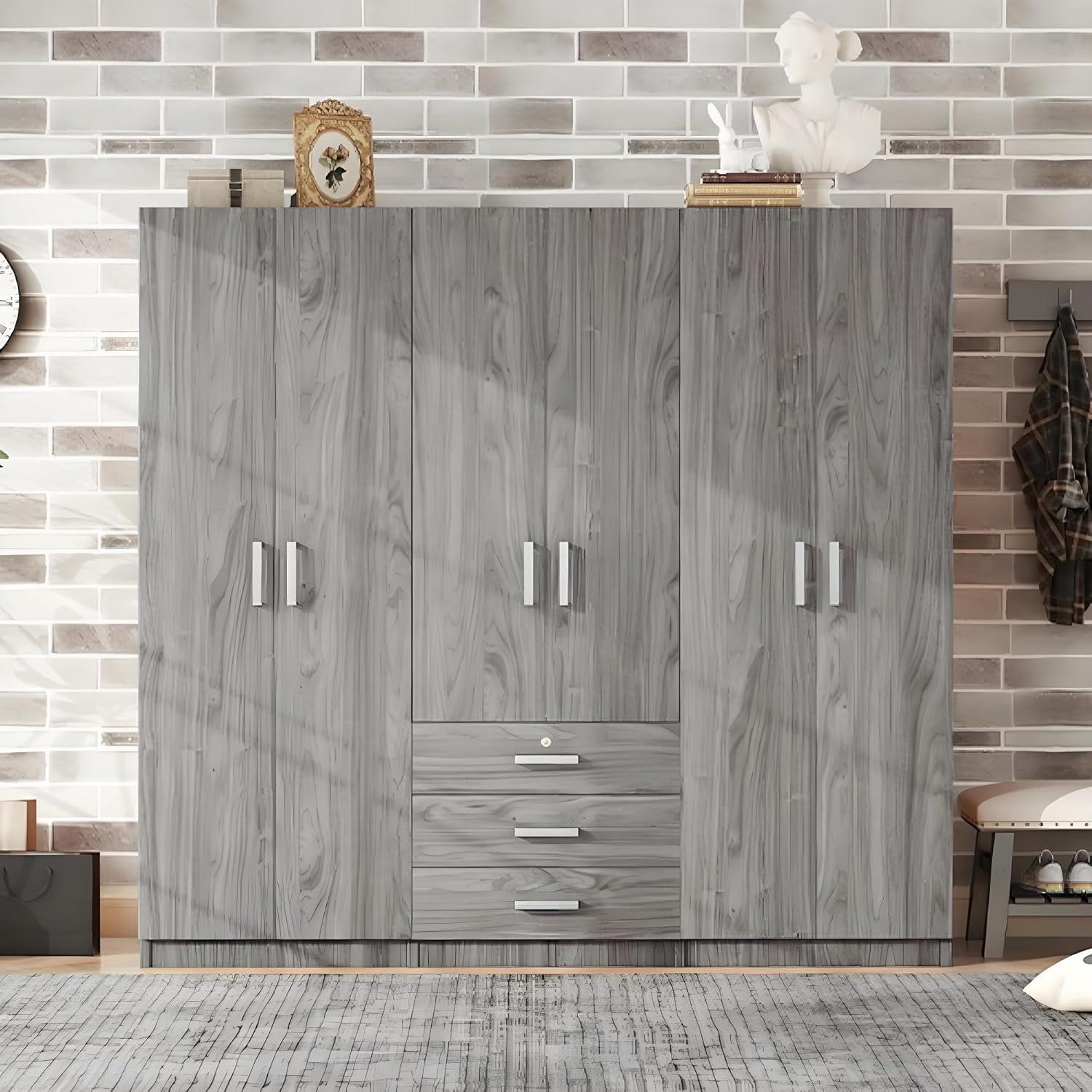 Maximizing Bedroom Storage With The Sleek Gdfstudio 6 Door Wardrobe