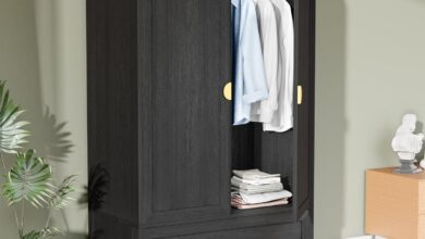 Maximizing Bedroom Storage With The Vingli Black Wood Wardrobe Armoire