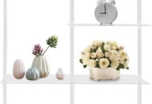 Maximizing Small Spaces With A Sleek 6 Tier Acrylic Ladder Shelf