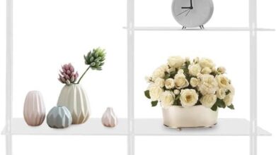 Maximizing Small Spaces With A Sleek 6 Tier Acrylic Ladder Shelf