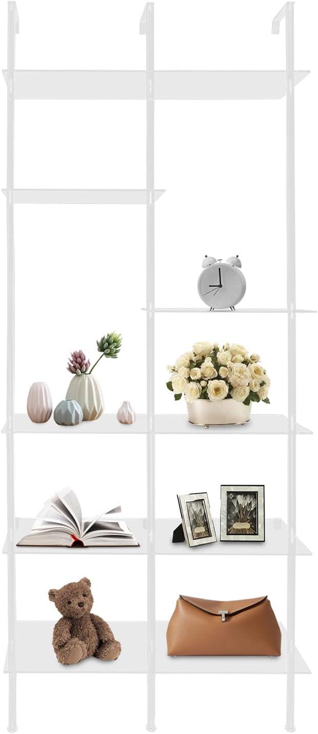 Maximizing Small Spaces With A Sleek 6 Tier Acrylic Ladder Shelf