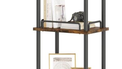 Maximizing Small Spaces With A Stylish 5 Tier Tall Corner Bookshelf