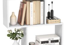 Maximizing Small Spaces With The Tangkula 2 Tier Geometric Bookshelf