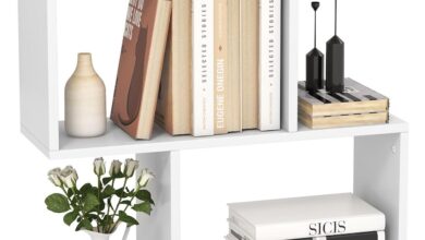 Maximizing Small Spaces With The Tangkula 2 Tier Geometric Bookshelf