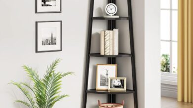 Maximizing Small Spaces With The Tribesigns 5 Tier Corner Bookshelf