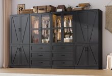 Maximizing Space And Style Exploring The 75 Farmhouse 8 Door Armoire
