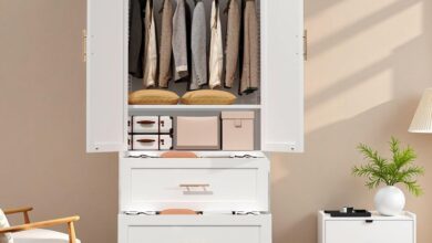 Maximizing Space And Style Our Take On A Sleek Metal Wardrobe Closet