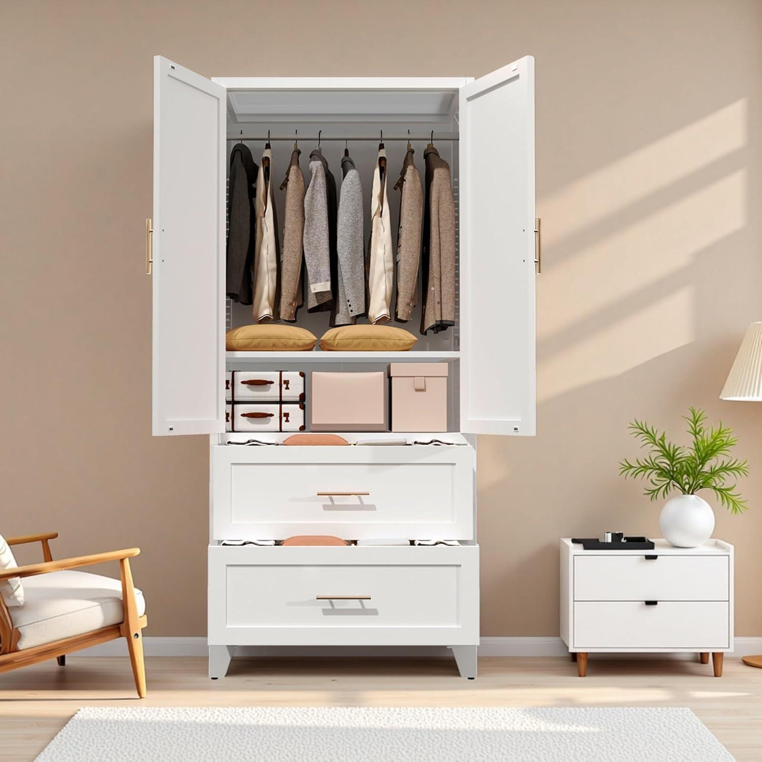 Maximizing Space And Style Our Take On A Sleek Metal Wardrobe Closet